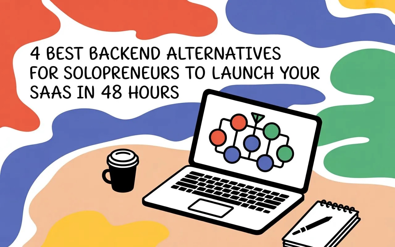 4 Best Backend Alternatives for Solopreneurs to Launch Your SaaS in 48 Hours – cover image comparing React animation libraries