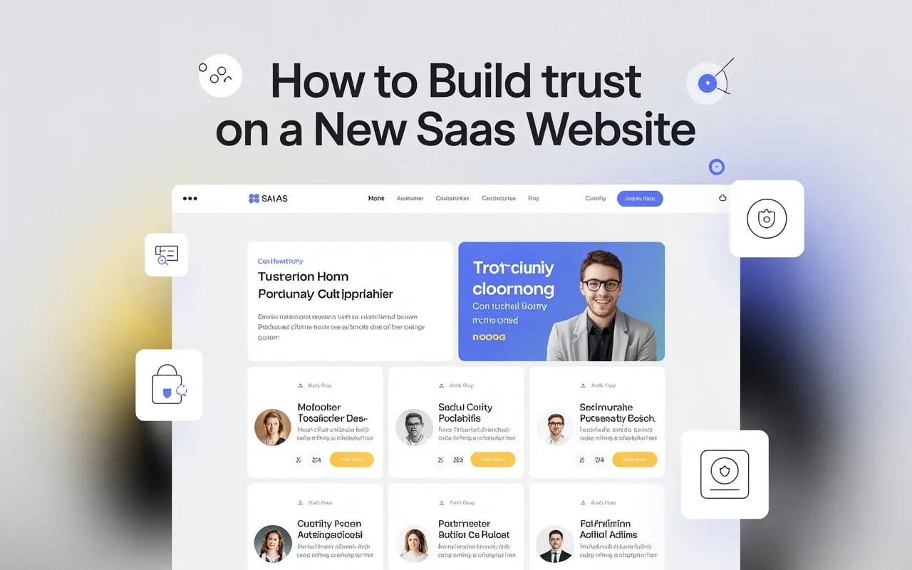 How to Build Trust on a New SaaS Website – cover image comparing React animation libraries