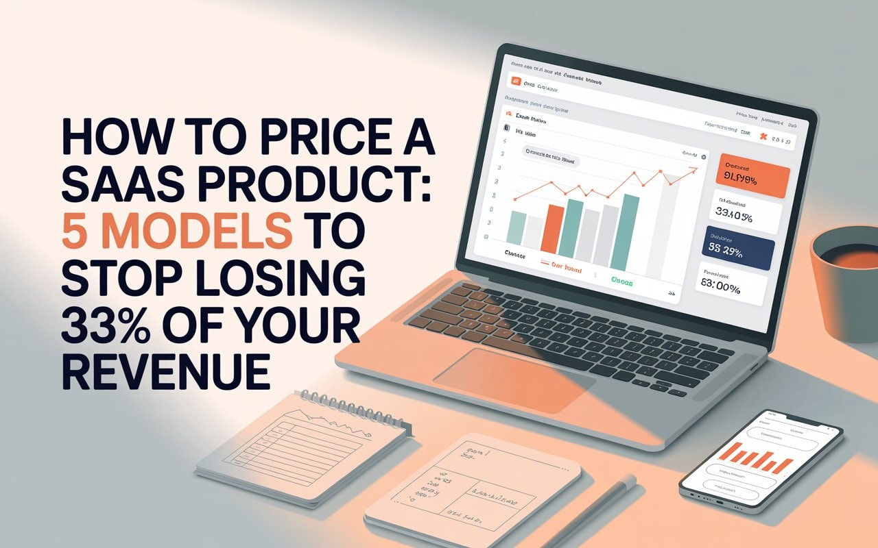 How to Price a SaaS Product: 5 Models to Stop Losing 33% of Your Revenue – cover image comparing React animation libraries