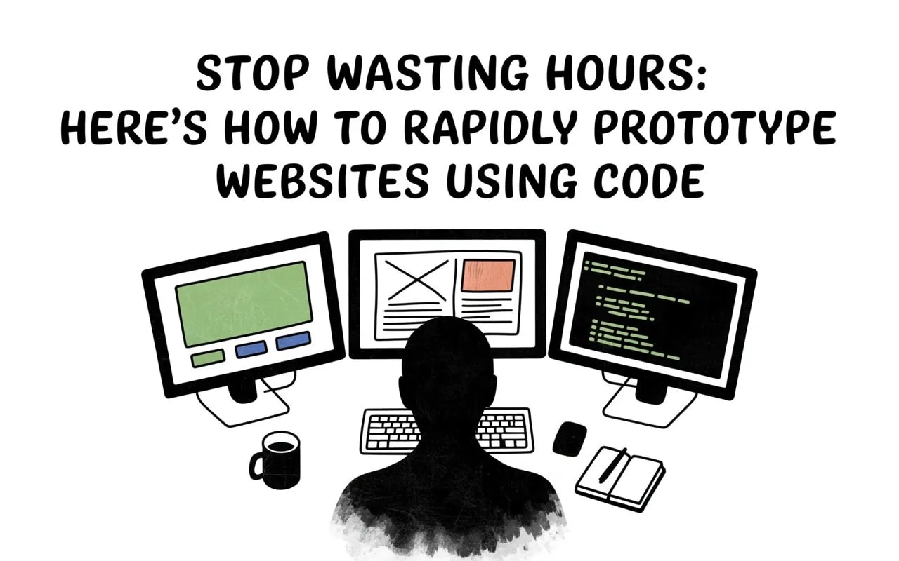 Stop Wasting Hours: Here’s How to Rapidly Prototype Websites Using Code – cover image comparing React animation libraries