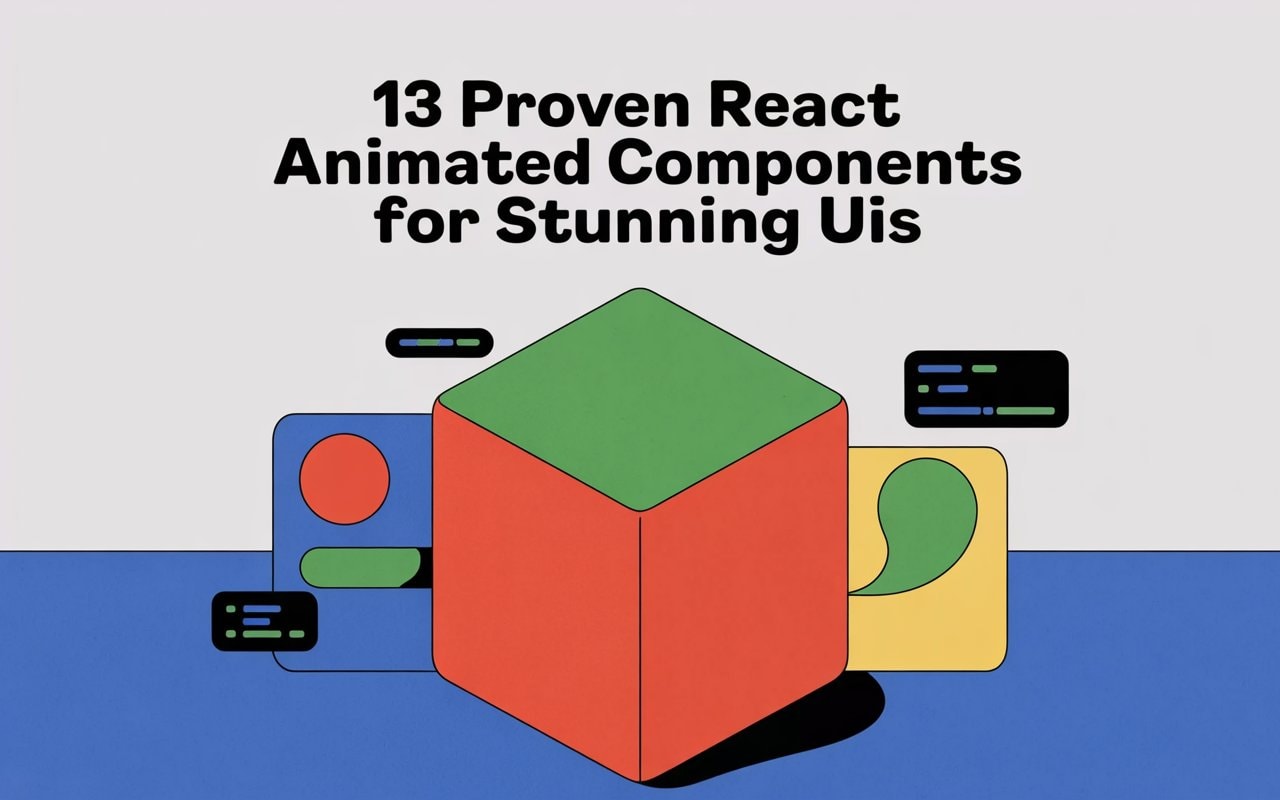 13 Proven React Animated Components for Stunning UIs – cover image comparing React animation libraries