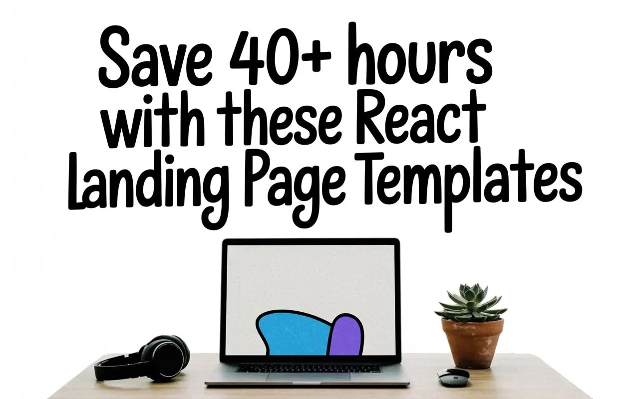 Save 40+ hours with these React Landing Page Templates – cover image comparing React animation libraries