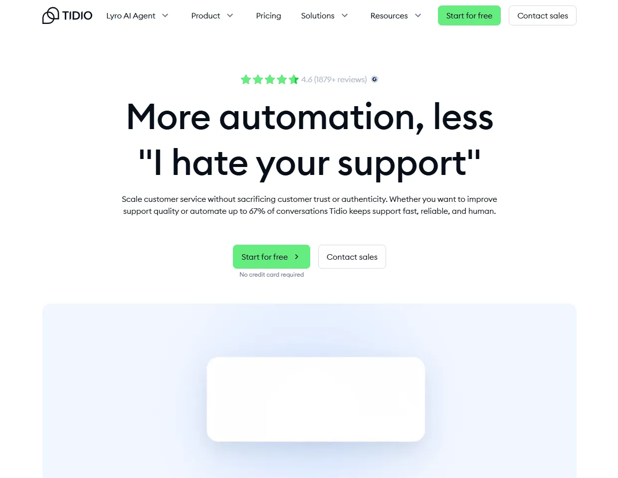 Tidio chatbot interface