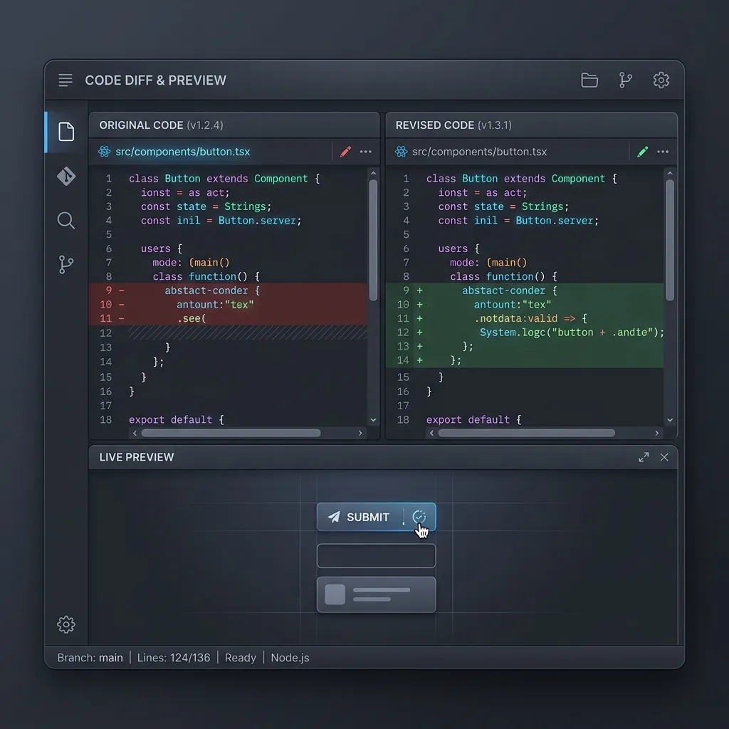 Code Snippet Comparison UI