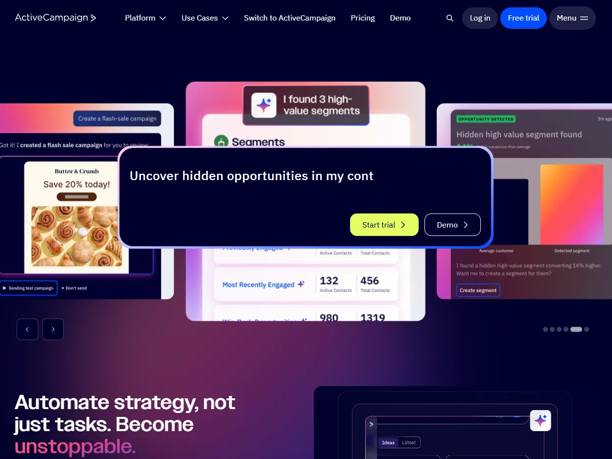 ActiveCampaign Dashboard