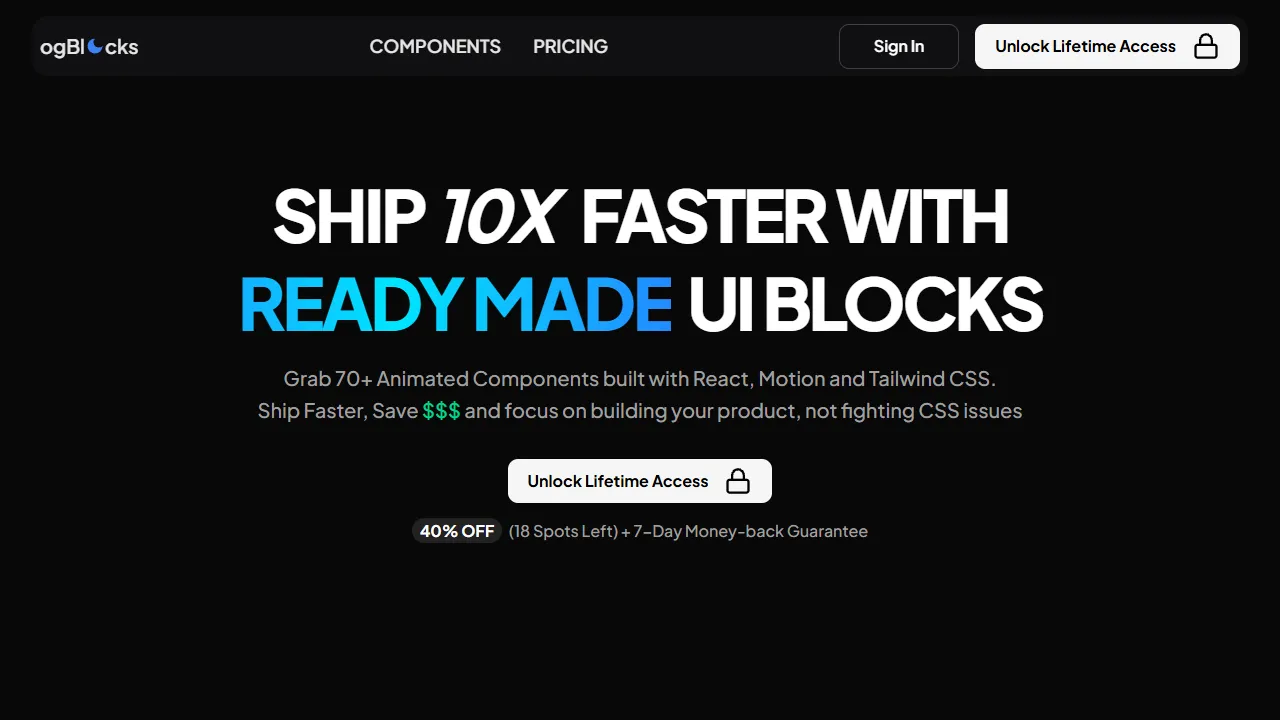 ogBlocks UI components library