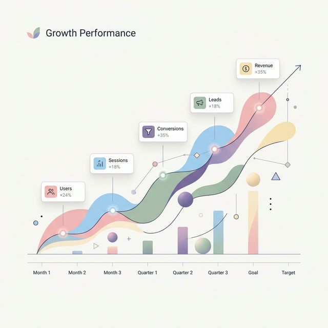 Aesthetic minimal growth chart