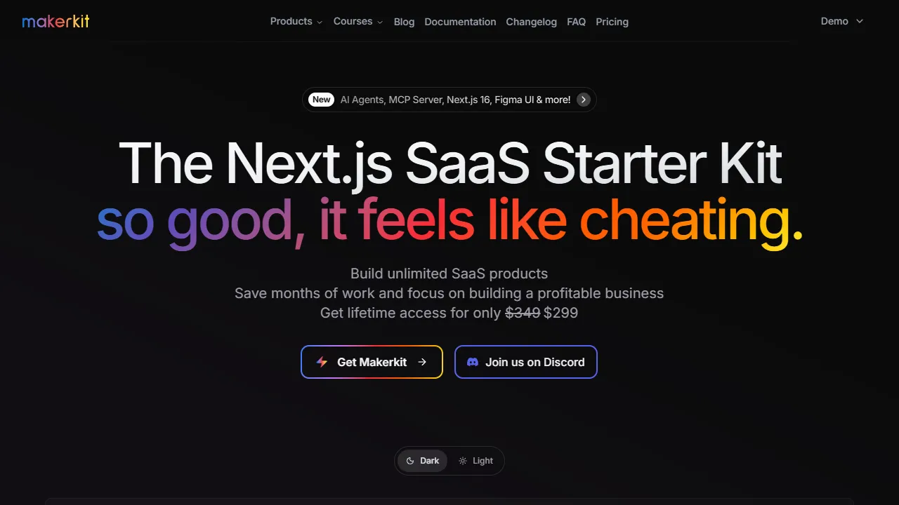 Makerkit homepage
