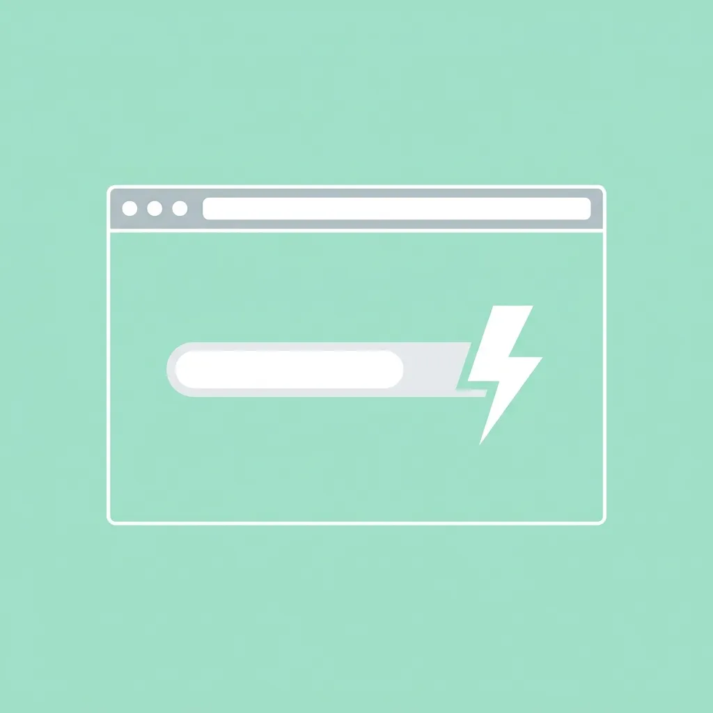 Abstract data visualization of page speed metrics