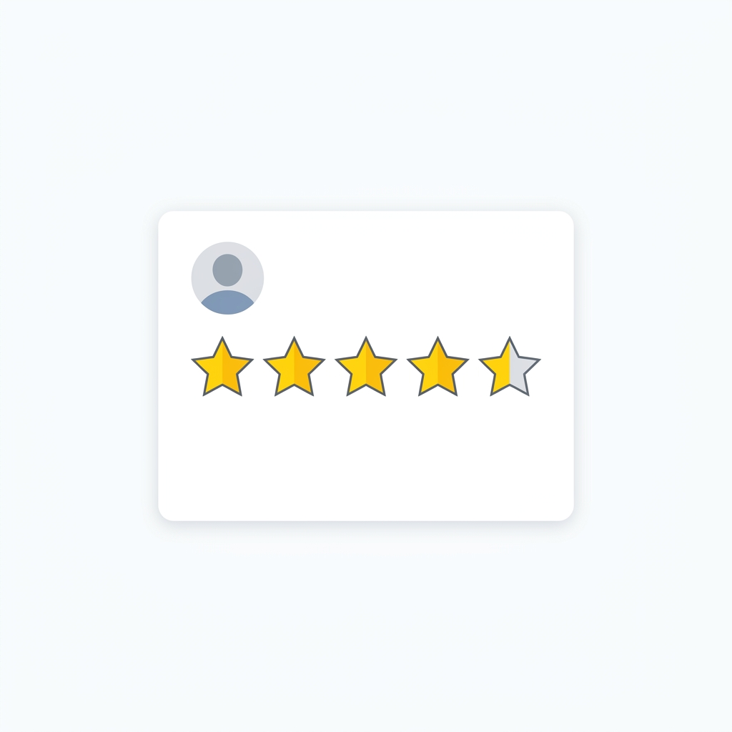 4.5 Star Rating Review Component